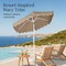 Best Choice Products 7.5ft Patio Market Umbrella with Wavy Trim, Fade-Resistant, Crank & Tilt, Wind Vent